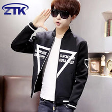 Load image into Gallery viewer, Men 's baseball suits adolescent Korean Slim coat sweater