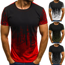 Load image into Gallery viewer, Men Tee Slim Fit Hooded Short Sleeve Muscle  Casual Tops Blouse Shirts
