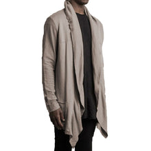 Load image into Gallery viewer, 2018 NEW Mens Cloak Long Outwear Shirts Male Overcoats Fashion Cardigan Trench Coats Long Sleeve Irregular Masculina Jaqueta
